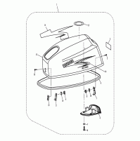 TOP COWLING ASSY - 2 Strock for T9.9 T15
